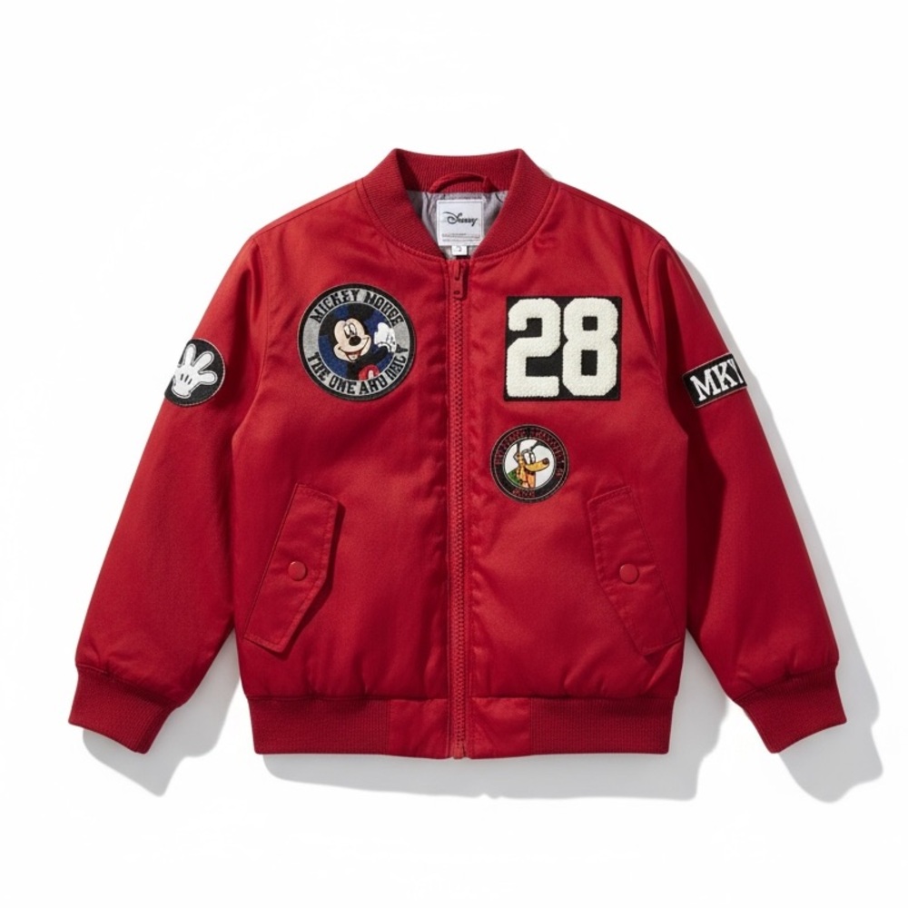 Mickey Mouse Bomber Jacket with Patches